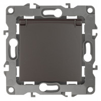 Розетка 2P+E Schuko со шторками с крышкой, 16A-250В, IP20, Эра12, 12-2103-13 ЭРА бронза 10/100 Розетка 2P+E Schuko со шторками с крышкой, 16A-250В, IP20, Эра12, 12-2103-13 ЭРА бронза 10/100