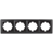 Рамка на 4 поста, 4-504-05 Intro СУ, Solo, антрацит 10/140 ЦЕНА ▼