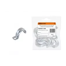 Скоба металлическая однолапковая с внутр. d 21-22 мм (10 шт) TDM /крат.10шт Скоба металлическая однолапковая с внутр. d 21-22 мм (10 шт) TDM /крат.10шт