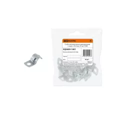 Скоба металлическая однолапковая с внутр. d 8-9 мм (10 шт) TDM /крат.10шт