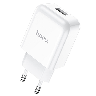 Сетевое зарядное устройство hoco N2 USB белый 1/13/130