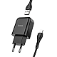 Сетевое зарядное устройство hoco N2 USB черный с кабелем Lightning 1/13/130