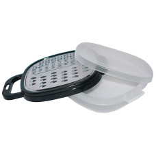 Терка GR-228B с контейнером и крышкой, цвет черный (пластик, нерж.сталь) 1/20 Терка GR-228B с контейнером и крышкой, цвет черный (пластик, нерж.сталь) 1/20