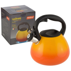 Чайник FANTASIA, объём 2,7 л, из нержавеющей стали со свистком, корпус с переходом цвета 1/12