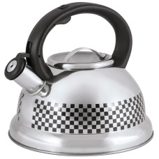 Чайник из нерж. стали MAL-0417С с рисунком, меняющим цвет (3,0 литра, со свистком, капсульн дно) 1/6