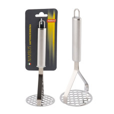 NIMBUS Картофелемялка из нержавеющей стали, 21,5*7,5 см ручка с подвесом Mallony 1/12