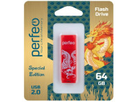 Perfeo USB флэш-диск 64GB C04 Red Koi Fish 10/100