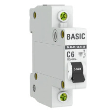 Авт. выкл. EKF ВА47-29 1P 6А 4,5кА х-ка С Basic /от 2шт