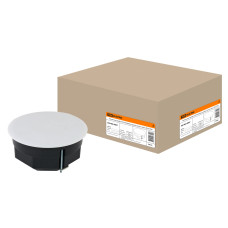 Распаячная коробка TDM СП D103х50мм, крышка, метал. лапки, IP20 /60