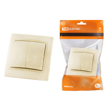 Выключатель TDM 2 кл. 10А, сл. кость "Таймыр" 10/200 Выключатель TDM 2 кл. 10А, сл. кость "Таймыр" 10/200