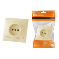 Розетка TDM 2П 10А 250В, сл. кость "Таймыр" /мин.пар.2шт