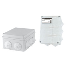Коробка распаячная TDM ОП 150х110х70мм, крышка, IP55, 10 гермовводов, инд. штрихкод, /30 Коробка распаячная TDM ОП 150х110х70мм, крышка, IP55, 10 гермовводов, инд. штрихкод, /30