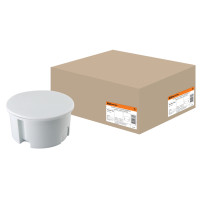 Распаячная коробка TDM СП D80х40мм, крышка, серая, IP20 /175