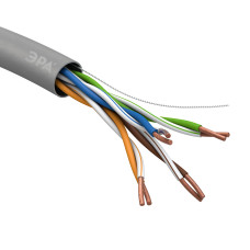 Кабель витая пара ЭРА U-4-PVC U/UTP 4x2x24 AWG Cat5e CU PVC 305м