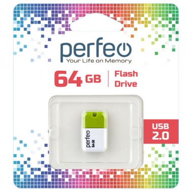 Perfeo USB флэш-диск 64GB M04 Green 10/100