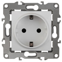 Розетка 2P+E Schuko, 16АХ-250В, Эра12, 12-2101-01 ЭРА белый 10/100