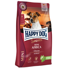 Сухой корм для собак Happy Dog Mini Africa весом до 10 кг, стандартный. С мясом страуса /4кг Сухой корм для собак Happy Dog Mini Africa весом до 10 кг, стандартный. С мясом страуса /4кг