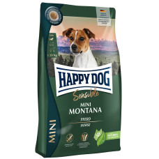 Сухой корм для собак Happy Dog Mini Montana для мелких пород с аллергией. Конина+картофель /4кг Сухой корм для собак Happy Dog Mini Montana для мелких пород с аллергией. Конина+картофель /4кг