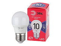 ЭРА Лампа светодиодная RED LINE LED P45-10W-865-E27 R 10Вт шар холодный дневной