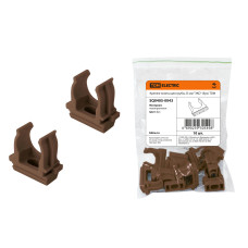 Крепеж-клипса для трубы TDM 25 мм (10 шт) "ЭКО", бук 10/900 Крепеж-клипса для трубы TDM 25 мм (10 шт) "ЭКО", бук 10/900