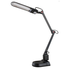 Настольный светильник Camelion KD-017А C02 230V 11W, черный,  в к-те база+струбцина 6/240