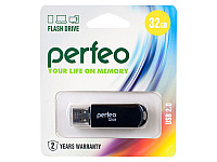 Perfeo USB флэш-диск 32GB C03 Black 10/100