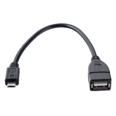 Кабель USB2.0 A розетка - Micro USB вилка (OTG), 0,2 метра (U4202) PERFEO 3/100 Кабель USB2.0 A розетка - Micro USB вилка (OTG), 0,2 метра (U4202) PERFEO 3/100