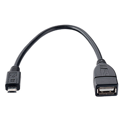 PERFEO Кабель USB2.0 A розетка - Micro USB вилка (OTG), длина 0,2 м. (U4202)/100
