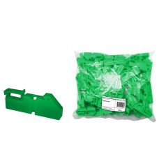 Изолятор на DIN рейку TDM, зелёный /мин.пар.20шт