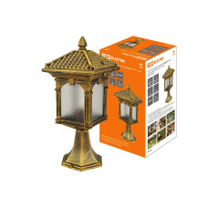 Садово-парковый светильник TDM НТУ "Самурай" 60Вт Е27, стойка, шагрень/бронза 1/12 ЦЕНА ▼