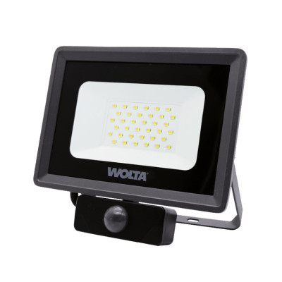 Прожектор LED WOLTA WFL-30W/06S серый (с датчиком, 30Вт 5700K 2700лм IP65 ) 1/40