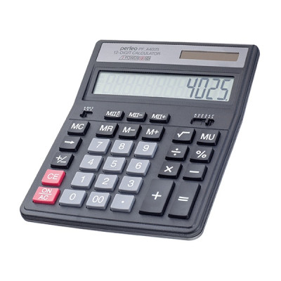 Perfeo калькулятор PF_A4025, бухгалтерский, 12-разр., черный /30