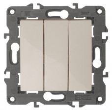 Выключатель тройной, 10АХ-250В, IP20, Эра Elegance, 14-1107-02 ЭРА сл.кость 10/100 ЦЕНА▼ Выключатель тройной, 10АХ-250В, IP20, Эра Elegance, 14-1107-02 ЭРА сл.кость 10/100 ЦЕНА▼