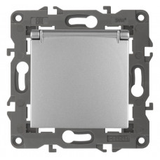 Розетка 2P+E Schuko со шт. с крыш.,16A-250В,IP20,Эра Elegance,14-2103-03 ЭРА алюминий 10/100 ЦЕНА▼ Розетка 2P+E Schuko со шт. с крыш.,16A-250В,IP20,Эра Elegance,14-2103-03 ЭРА алюминий 10/100 ЦЕНА▼