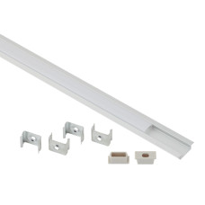 Комплект с врезным анодированным профилем с фланцем ЭРА 2206 CAB251 21х6мм, 2м ЦЕНА ▼