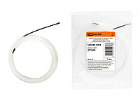 Нейлоновая кабельная протяжка НКП диаметр 3мм длина 15м с наконечниками (белая) TDM 10/50