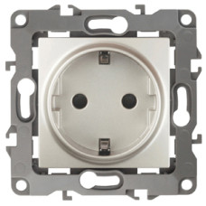 Розетка 2P+E Schuko, 16АХ-250В, Эра12, 12-2101-15 ЭРА перламутр 10/100