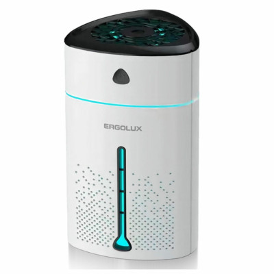 Портативный увлажнитель воздуха ERGOLUX ELX-HUM01-C01 5Вт 1000мл расход воды 100мл/час бело-черный