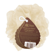 Мочалка-бант для душа "Гигант", d-15 см, 80 г, soft, 2 цвета (жемчужный, пудровый) Банные штучки