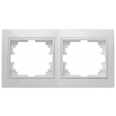 Рамка на 2 поста гор., 1-502-01 Intro СУ, Plano, белый 20/400 Рамка на 2 поста гор., 1-502-01 Intro СУ, Plano, белый 20/400
