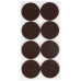 Накладки-протекторы для мебели самоклеящиеся 8шт 35мм,  коричневый /5