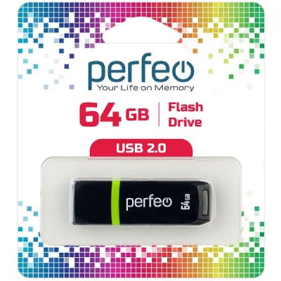 Perfeo USB флэш-диск 64GB C11 Black