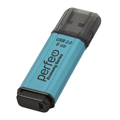 Perfeo USB флэш-диск 8GB E02 Blue economy series