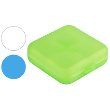 Таблетница, 4 секции 6,5х6,5х2,1 см /3 Таблетница, 4 секции 6,5х6,5х2,1 см /3