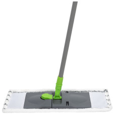 Швабра для пола с насадкой из микрофибры Mop Click (микроворс). Р-р насадки: 44*14,5 см 1/24