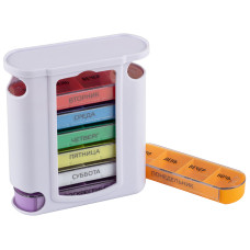 Таблетница на 7 дней Ecos вертикальная 1/40