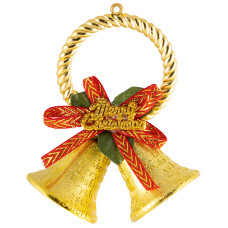 Украшение подвесное "Колокольчики" 01,материал: пластмасса, размер:11*8,5см Мин.партия-2 шт