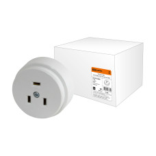 Розетка TDM РШ 32А 250В 2Р+РЕ ОУ, белая 12/240 Розетка TDM РШ 32А 250В 2Р+РЕ ОУ, белая 12/240