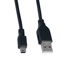 Кабель USB2.0 A вилка - Mini USB вилка, 0,5 метра (комп. МП3)