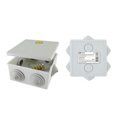 Коробка уравнивания потенциалов TDM(КУП)ОП 100х100х50 мм, шина 6х9, 8 групп, IP55,инд.штрихкод, 6/60 Коробка уравнивания потенциалов TDM(КУП)ОП 100х100х50 мм, шина 6х9, 8 групп, IP55,инд.штрихкод, 6/60